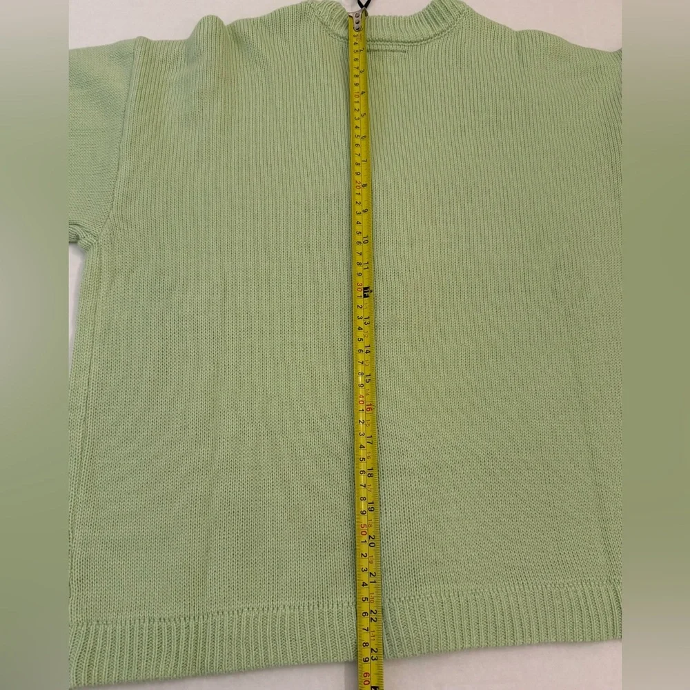 Sanrio Keroppi Light Green Embroidered Skimmer Cardigan Sweater - Picture 8 of 10